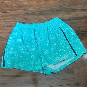 Lululemon Pace breaker Lined Mens Sz M Teal Shorts